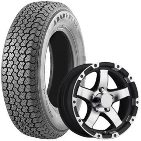 Kenda Assy-St205/75R14 C/5H Blk Al, #32294 32294